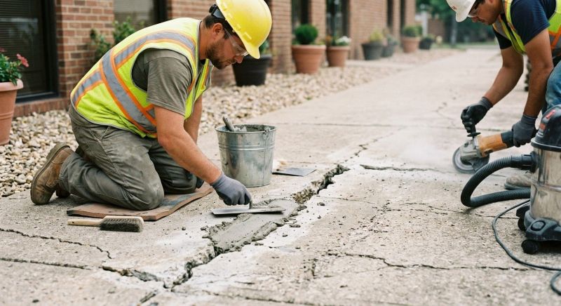 Cracked Sidewalk Repair in Des Moines, IA
