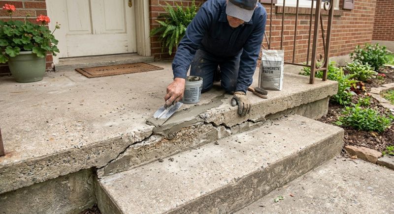 Entryway Concrete Repair in Corpus Christi, TX