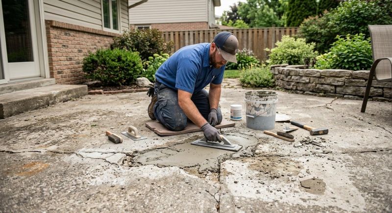 Porch Crack Repair in Miami Dade County, FL